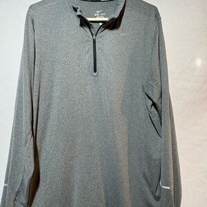Nike Gray Long Sleeve Dri-FIT Shirt